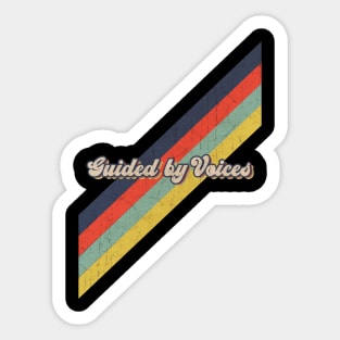 retro vintage color Guided by Voices Sticker